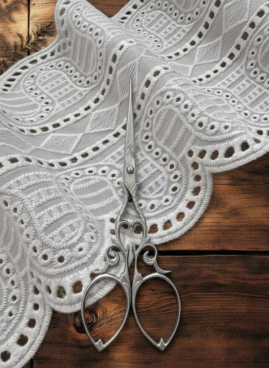 Шитье на батисте М946