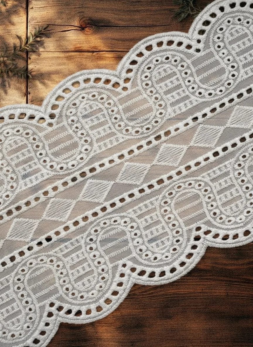 Шитье на батисте М946