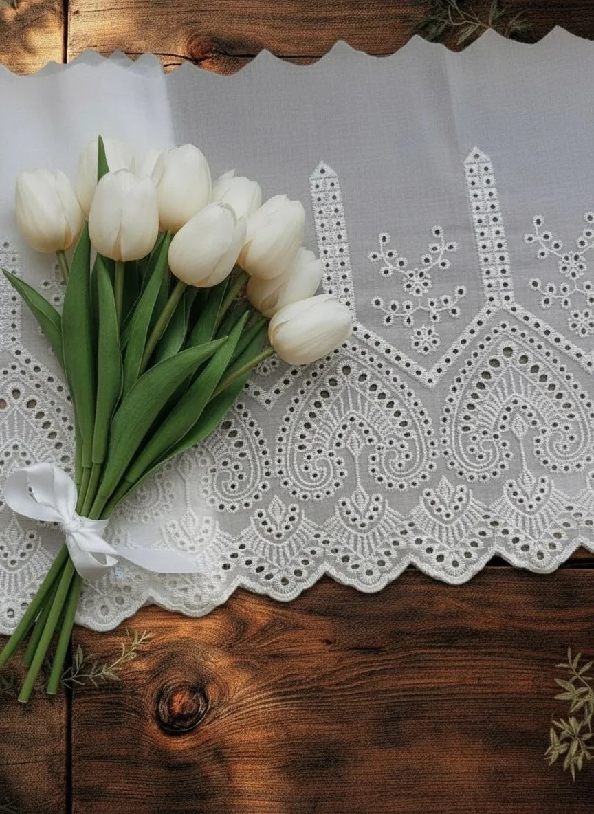 Шитье на батисте М948