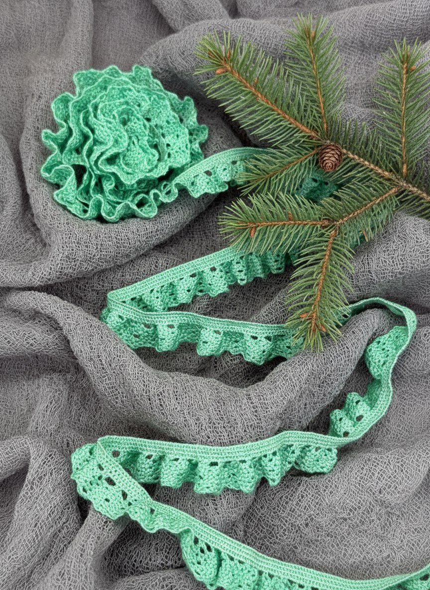 Кружевная резинка-оборка ЕТ1009