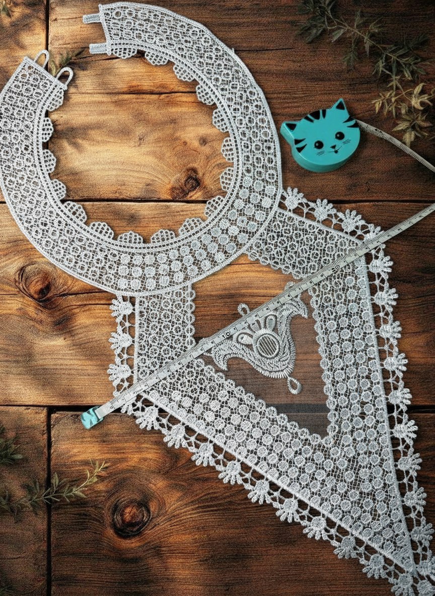 Воротник кружевной накладной