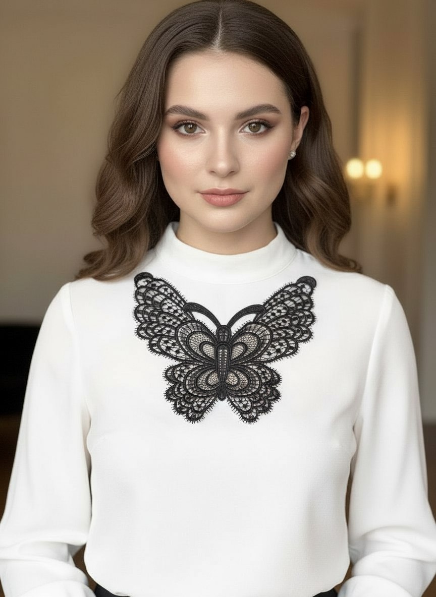 Кружевной декор аппликация