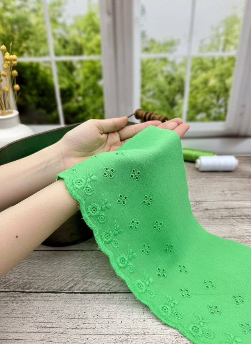 Шитье на батисте М410