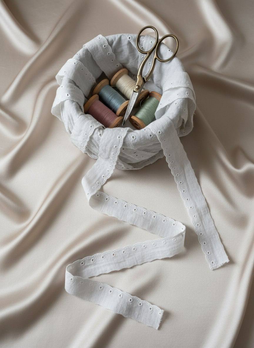 Шитье на батисте М915