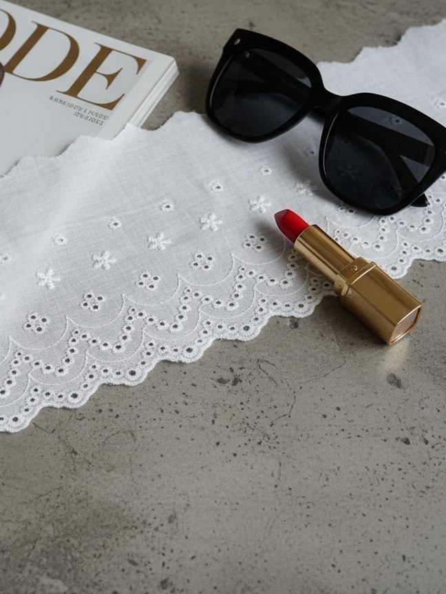 Шитье на батисте М919