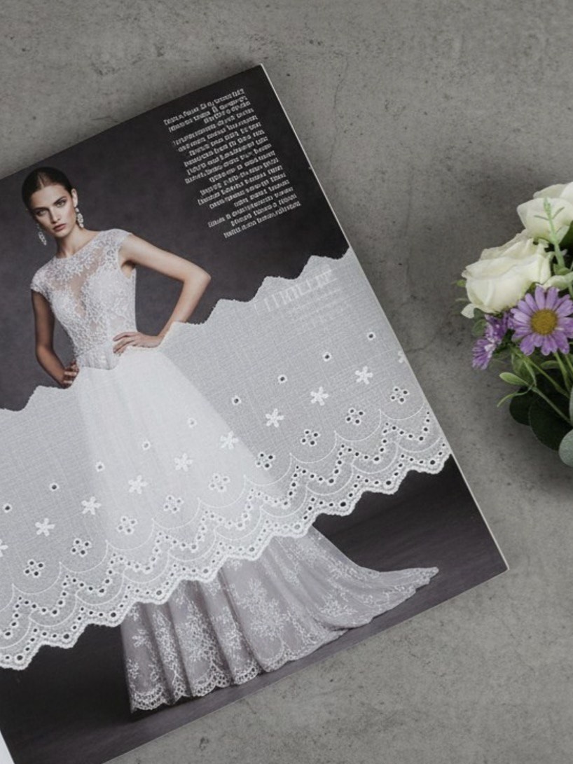 Шитье на батисте М919