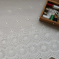 Шитье на смесовом батисте М947