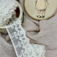 Кружево Вышивка на сетке С212