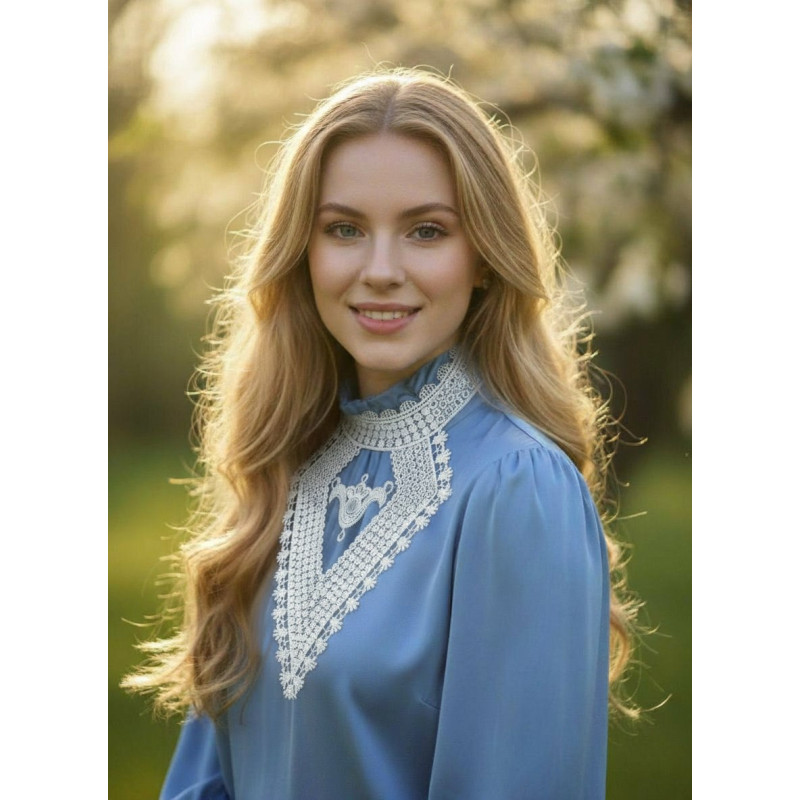 Воротник кружевной накладной